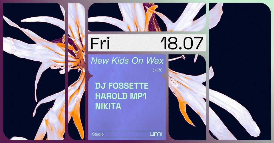 Promo van New Kids On Wax with DJ Fossette, Harold MP1, Nikita, in opdracht van UMI