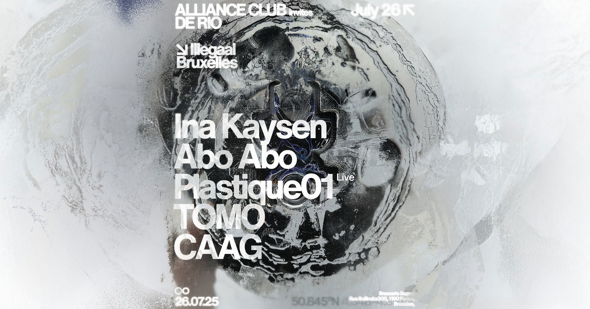 Promo van ALLIANCE CLUB x DE RIO @ ILLEGAAL, in opdracht van Alliance Club, Brasserie iLLeGaaL en Oton