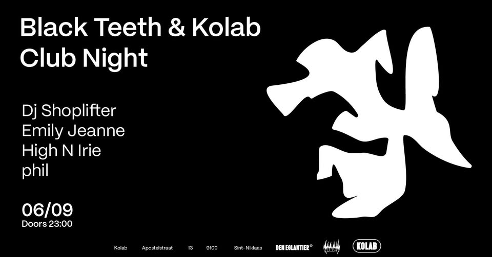 Promo van Black Teeth X KOLAB Club Night @Vredefeesten, in opdracht van Black Teeth Records &amp; Radio, Charlie Buyse en Gilles De Boeck