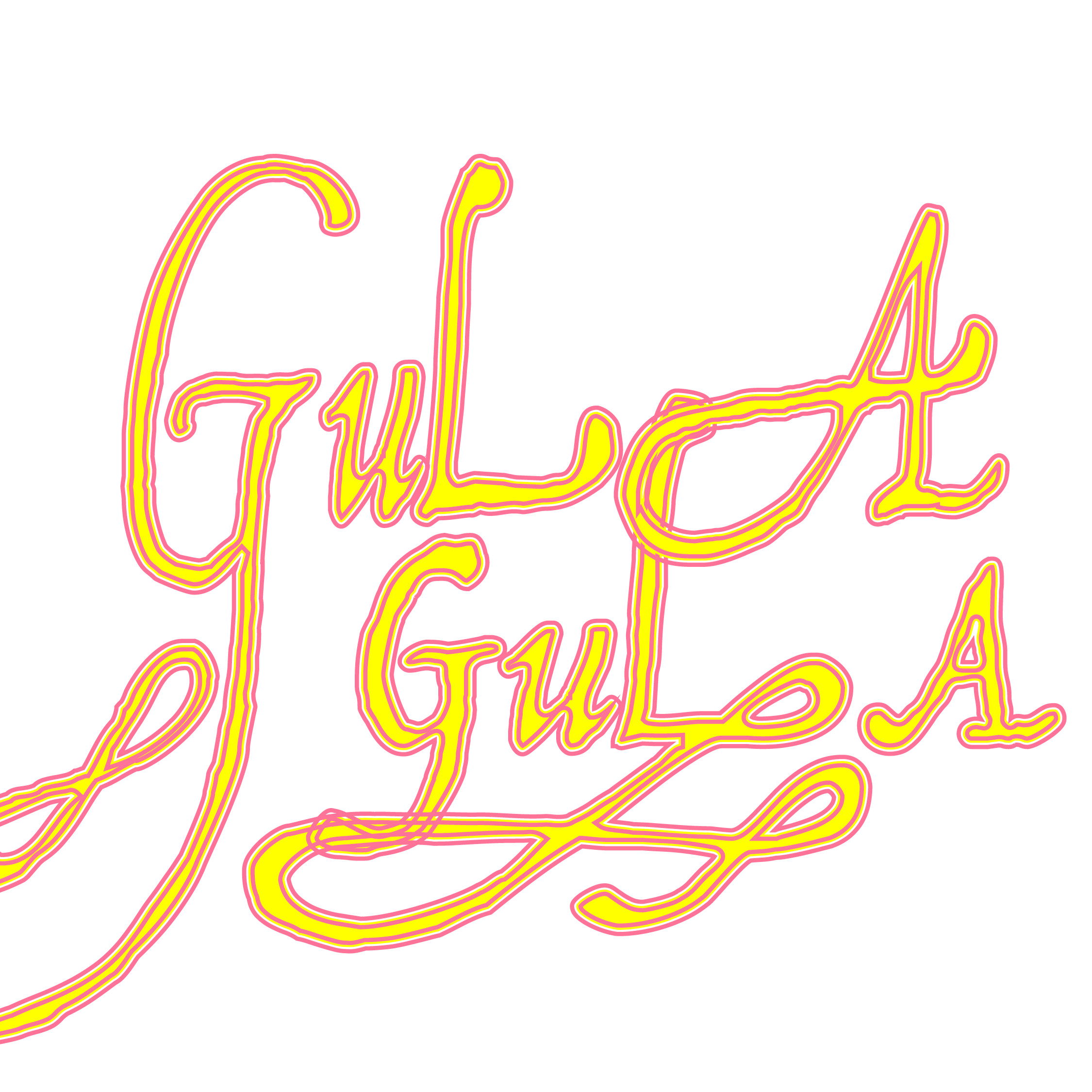 Logo van Gula Gula Festival 2025, in opdracht van Gula Gula Festival