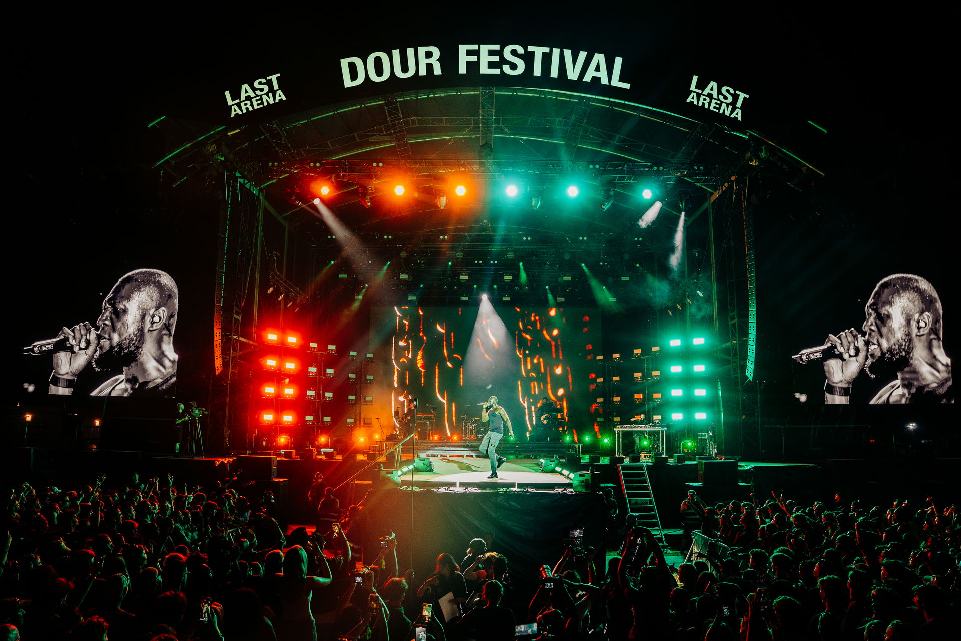 Stormzy en Dour Festival 2025, gemaakt door Lucas Verbeke, in opdracht van Dour