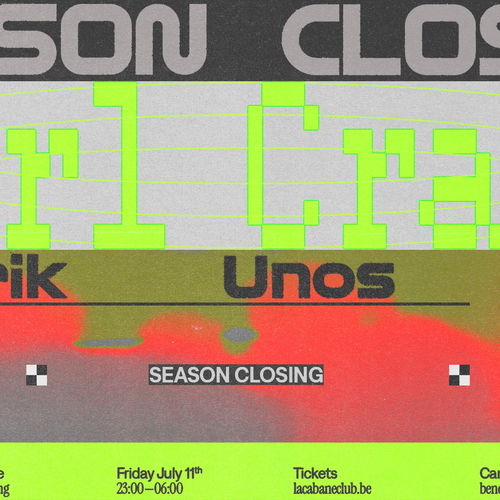 Artwork van La Cabane • Season Closing | CARL CRAIG, in opdracht van La Cabane