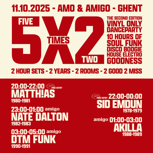 Promo van FiveTimesTwo, in opdracht van Times Events en Nate Dalton