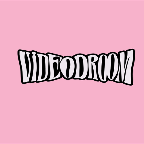Logo van VIDEODROOM 2025, in opdracht van VIERNULVIER