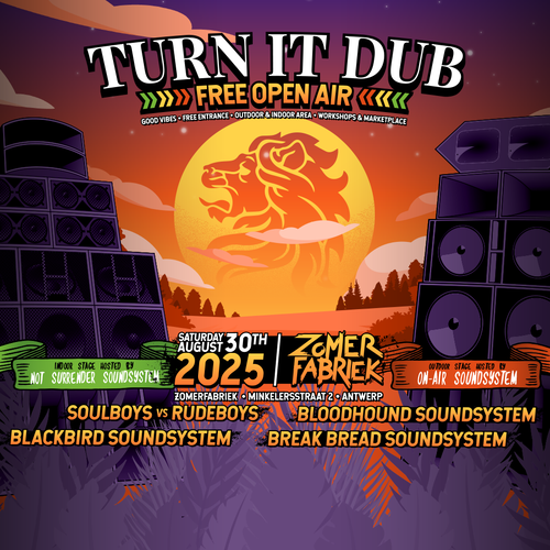 Promo van Turn It Dub: Free Open Air + Indoor 2025, in opdracht van Turn It Dub