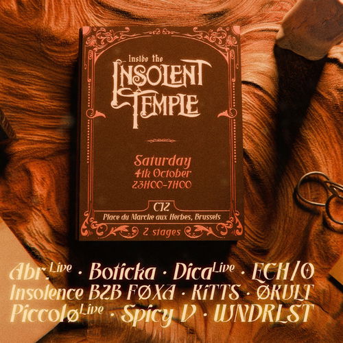 Artwork van Insolent Events, gemaakt door Elena Dewatt
