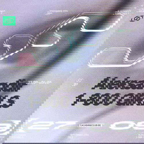 Promo van Club Cabane | ALEKSANDIR + 1-800 GIRLS, in opdracht van La Cabane