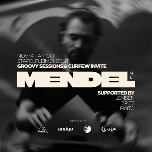 Promo van Groovy Sessions x Curfew with Mendel (NL), Jensen, Pinto &amp; Spies, in opdracht van Amigo, Curfew en Groovy Collective