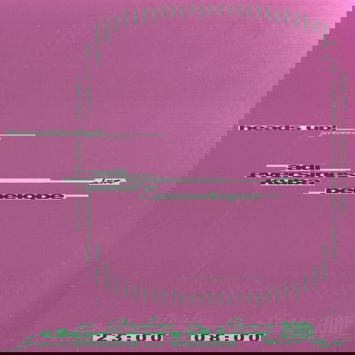 Promo van Heads Up! Night with Adi, Eversines live, Kuba&#039;97, Penelope, in opdracht van Bodies In Space en Heads Up