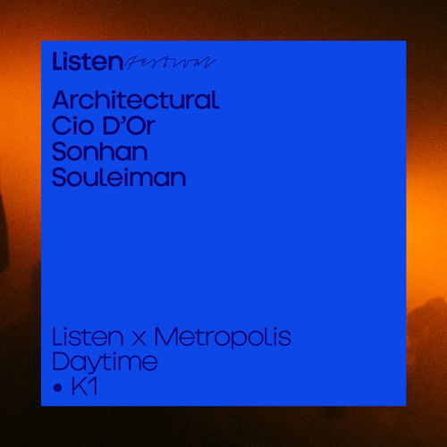 Artwork van Listen Festival 2025, in opdracht van Listen Festival