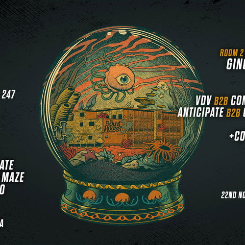 Promo van Bou&#039;s House Belgium x DNB Allstars, in opdracht van Bad Habitz, Bou en DnB Allstars