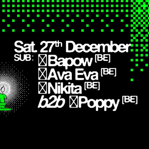 Promo van BLUR with Ava Eva, Nikita b2b Poppy, Bapow, in opdracht van UMI en Blur.brussels