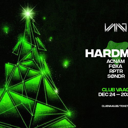 Promo van Club Vaag presents HARDMAS, in opdracht van Club Vaag