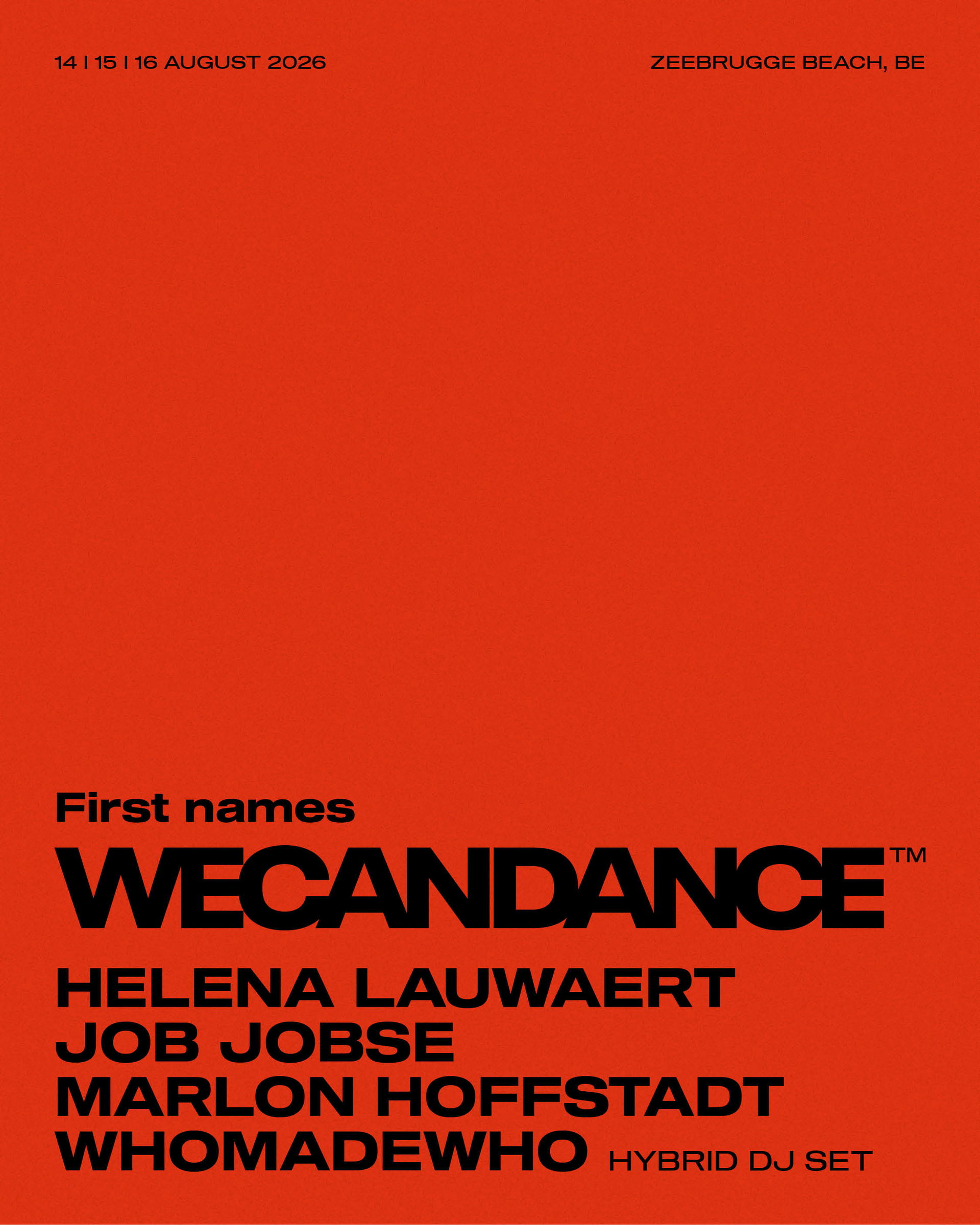 Artwork van WECANDANCE 2026, in opdracht van WECANDANCE