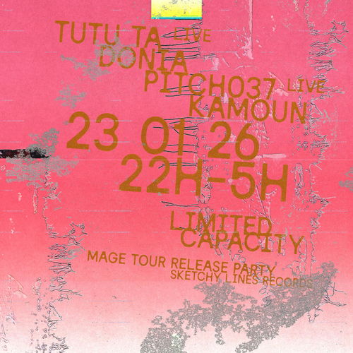 Sketchy Lines ft Kamoun 'Release Party', Tutu Ta Live, DONIA &amp; Pitch037 live, in opdracht van Botanique