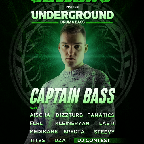 Promo van SEWERS invites UNDERGROUND DNB (with Captain Bass), in opdracht van LaVallée