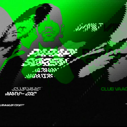 Promo van Club Vaag invites PARAPHER &amp; SØRENGA, in opdracht van Club Vaag