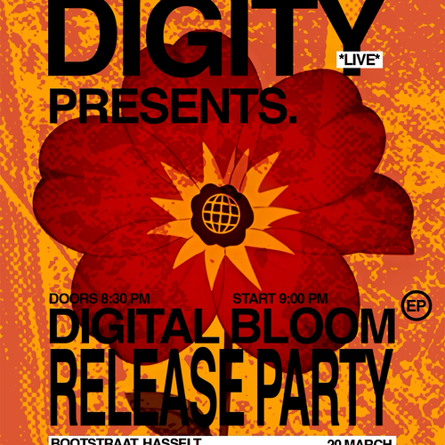 Promo van Digity pres. Digital Bloom release party, in opdracht van Digity