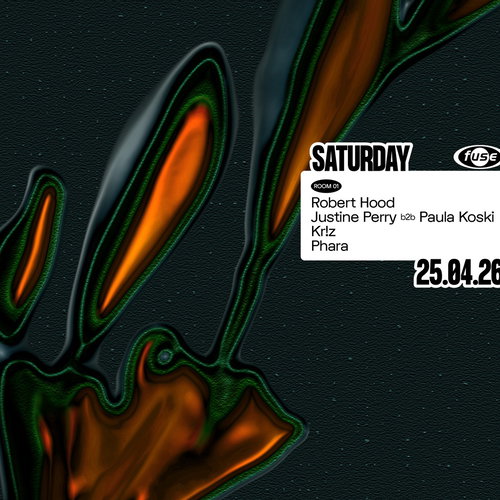 Promo van Fuse presents: Robert Hood &amp; Justine Perry b2b Paula Koski, in opdracht van Fuse