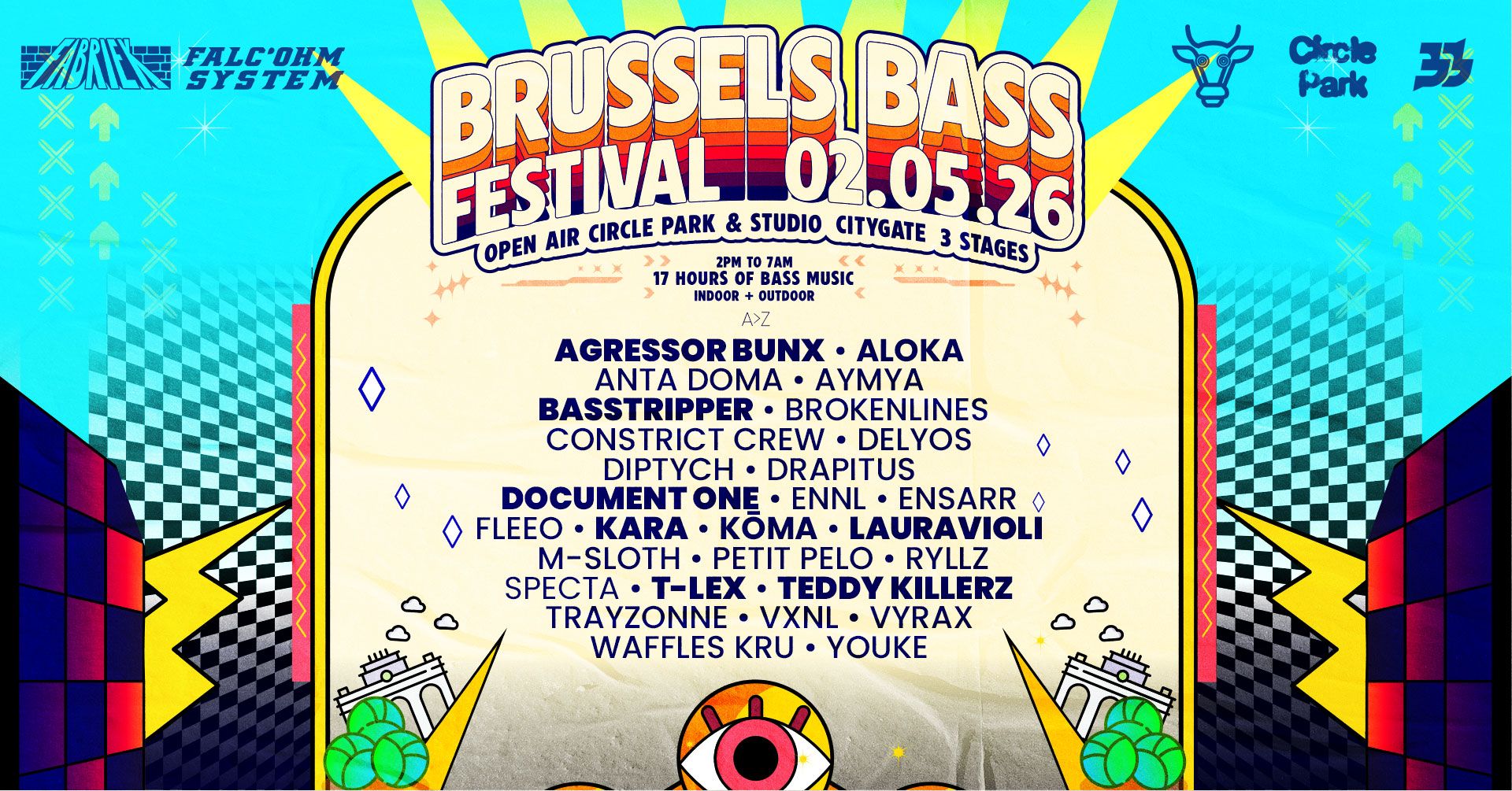 Promo van BRUSSELS BASS FESTIVAL 2026, in opdracht van Circle Park