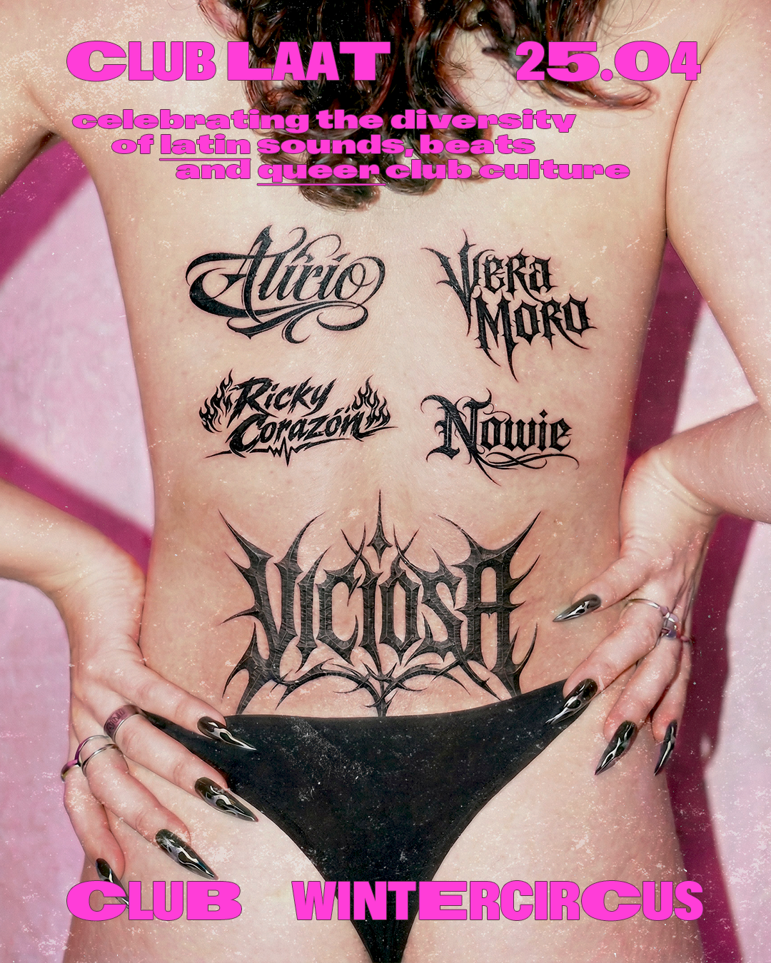 Artwork van CLUB LAAT: Viciosa, in opdracht van Wintercircus