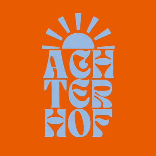 Logo van ACHTERHOF 2026, in opdracht van ACHTERHOF