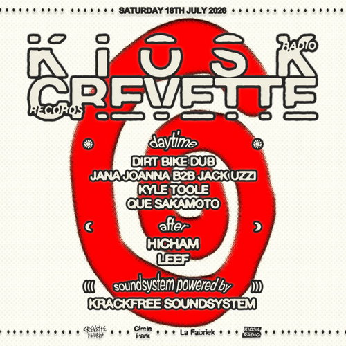 Promo van Kiosk Radio x Crevette Records - 16H Open Air + After, in opdracht van Kiosk Radio, Circle Park en Crevette Records