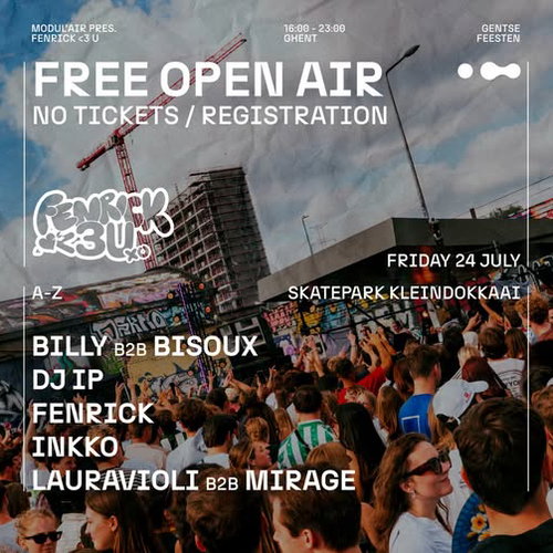 Promo van MODUL'AIR Presents Fenrick <3U (free open air), in opdracht van MODUL'AIR