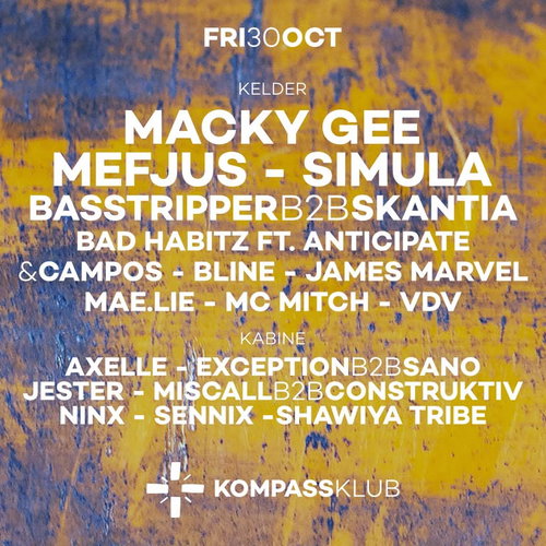 Promo van Macky Gee, Mefjus &amp; Simula at Kompass, in opdracht van Kompass