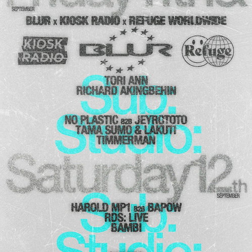 Artwork van BLUR with Bambi, RDS, Harold MP1 b2b Bapow, Casper, Leef, in opdracht van Blur