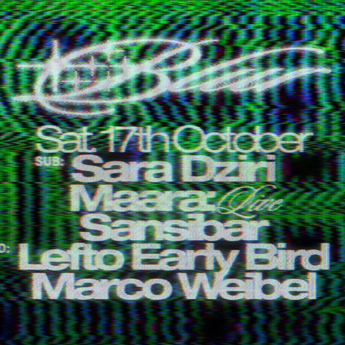 Promo van BLUR with Sara Dziri, Maara, Sansibar &amp; Lefto Early Bird, Marco Weibel, in opdracht van UMI en Blur