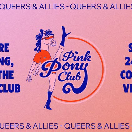 Promo van PINK PONY CLUB 🌈 FOR QUEERS &amp; ALLIES 💖 DE VOORUIT GENT, in opdracht van Pink Pony Club, VIERNULVIER en Studio Bonheur